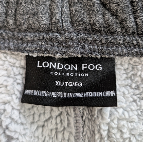 Women's London Fog Fleece Liked Wide Leg Jogger Pant - Picture 3 of 5